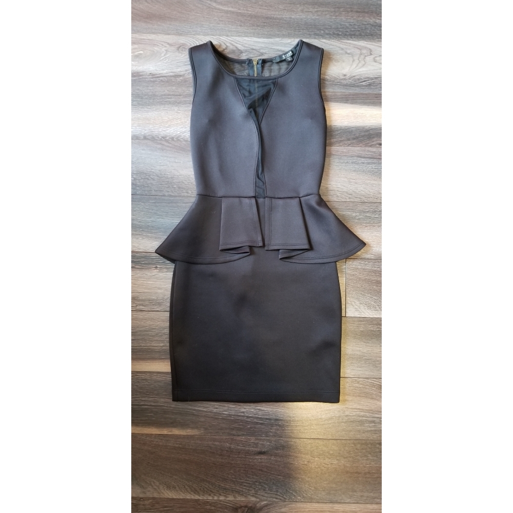 Guess Ruffled Waist Mesh Dress